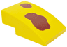 Slope, Curved 3 x 2 with Reddish Brown Splotches Pattern