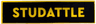 Tile 1 x 4 with 'STUDATTLE' on Black Background Pattern