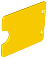 Duplo Door / Window Pane 1 x 4 x 3 with Semi Oval Cutout
