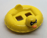 Minifigure Swim Ring / Floatie Duck Inflatable with Black Batman Mask and Orange Bill Pattern