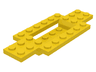 Vehicle, Base 4 x 10 x 2/3 with 2 x 4 Recessed Center with Smooth Underside