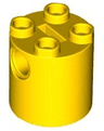 Brick, Round 2 x 2 x 2 Robot Body with Bottom Axle Holder (x Shape / + Orientation)