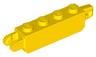 Hinge Brick 1 x 4 Locking with 1 Finger Vertical End and 2 Fingers Vertical End