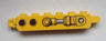Hinge Brick 1 x 6 Locking with 2 Black Holes and Piston Pattern on Both Sides (Stickers) - Set 9486