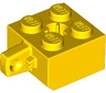 Hinge Brick 2 x 2 Locking with 1 Finger Vertical and Axle Hole