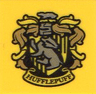 Tile 2 x 2 with HP 'HUFFLEPUFF' House Crest Pattern