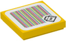 Tile 2 x 2 with Super Mario Scanner Code Lava Bubble Pattern (Sticker) - Set 71376