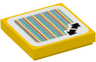 Tile 2 x 2 with Super Mario Scanner Code Double Arrows Pattern (Sticker) - Set 71383