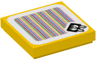 Tile 2 x 2 with Super Mario Scanner Code Scuttlebug Pattern (Sticker) - Set 71394