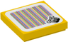 Tile 2 x 2 with Super Mario Scanner Code Stingby Pattern (Sticker) - Set 71402