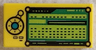 Tile 1 x 2 with Control Panel with Dark Turquoise Button, Black Directional Pad, Bright Green and Lime Screen with Rectangles Pattern