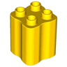 Duplo, Brick 2 x 2 x 2 with Indented Sides (Tree Trunk)