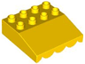 Duplo Roof Sloped 33 4 x 4 with Awning Overhang