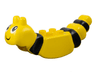 Duplo Insect Body with 2 x 2 Studs and Antenna with Black Eyes, Smile, and Stripes Pattern