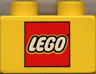 Duplo, Brick 2 x 2 with LEGO Logo Pattern