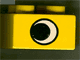 Duplo, Brick 2 x 2 with Eye without White Spot Pattern, on One Side