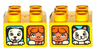 Duplo, Brick 2 x 2 with 2 Windows with Duplo Girl and Cat / Girl and Dog Pattern