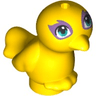 Bird, Friends Style with Dark Turquoise Eyes and Medium Lavender Eye Patches Pattern