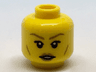 Minifigure, Head Female Medium Nougat Eyebrows, Cheek Lines and Lips Pattern