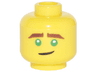 Minifigure, Head Reddish Brown Eyebrows, Green Eyes, Crooked Smile Pattern (Lloyd)