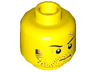 Minifigure, Head Beard Stubble, Sideburns, Eyebrows, Crow's Feet, Scar Pattern