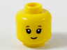Minifigure, Head Child Reddish Eyebrows, Grin Pattern