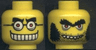 Minifigure, Head Dual Sided Mad Scientist Glasses, Teeth, Sideburns / No Sideburns Pattern