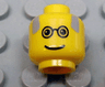 Minifigure, Head Glasses with Gray Balding Hair Pattern