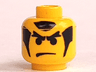 Minifigure, Head Male Angry Eyebrows and Sideburns Ninja Pattern