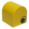 Duplo, Brick 2 x 2 x 2 Slope Curved Double with Eye Pattern on Two Sides