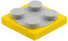 Turntable 2 x 2 Plate with Light Bluish Gray Top (3680 / 3679)