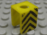 Minifigure Vest with Black Upward Chevrons Pattern on Both Sides