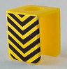 Minifigure Vest with Black Downward Chevrons Pattern on Both Sides (Stickers)