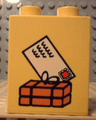 Duplo, Brick 1 x 2 x 2 with Parcel and Mail Envelope Pattern