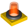 Duplo Revolving-Style Safety Light Base with Trans-Neon Orange Light