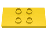 Duplo Tile, Modified 2 x 4 x 1/3 (Thin) with 4 Center Studs
