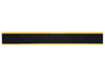 Tile 1 x 8 with Thick Black Stripe Pattern