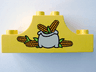 Duplo, Brick 2 x 6 x 2 Arch Inverted Double with Light Gray Sack of Corn Pattern