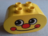 Duplo, Brick 2 x 4 x 2 Rounded Ends with Dimpled Face Pattern