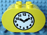 Duplo, Brick 2 x 4 x 2 Rounded Ends with Clock Pattern