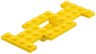 Vehicle, Base 4 x 10 x 2/3 with 2 x 2 Recessed Center with Smooth Underside, No Center Hole