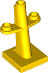 Boat, Mast 2 x 2 x 3 Inclined with Stud on Top and Two Sides