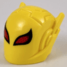 Minifigure, Headgear Helmet with Ear Antennas with Large Red Eyes with Black Outline and Dark Red Spots Pattern