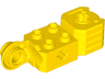 Technic, Brick Modified 2 x 2 with Axle Hole, Rotation Joint Ball Half Vertical, and Fist