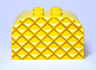 Slope, Curved 4 x 2 x 2 Double with 4 Studs with Pineapple Skin Pattern