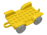 Fabuland Car Chassis 6 x 8 with Hitch
