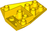 Wedge 4 x 4 Triple Inverted with Connections between 2 Studs