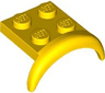 Vehicle, Mudguard 3 x 3 x 1 with Arch Round