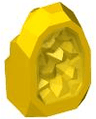 Rock 1 x 1 Geode with Molded Trans-Yellow Crystals Pattern