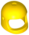 Minifigure, Headgear Helmet Space / Town with Thick Chin Strap - with Visor Dimples (Reissue with Top Dimple)